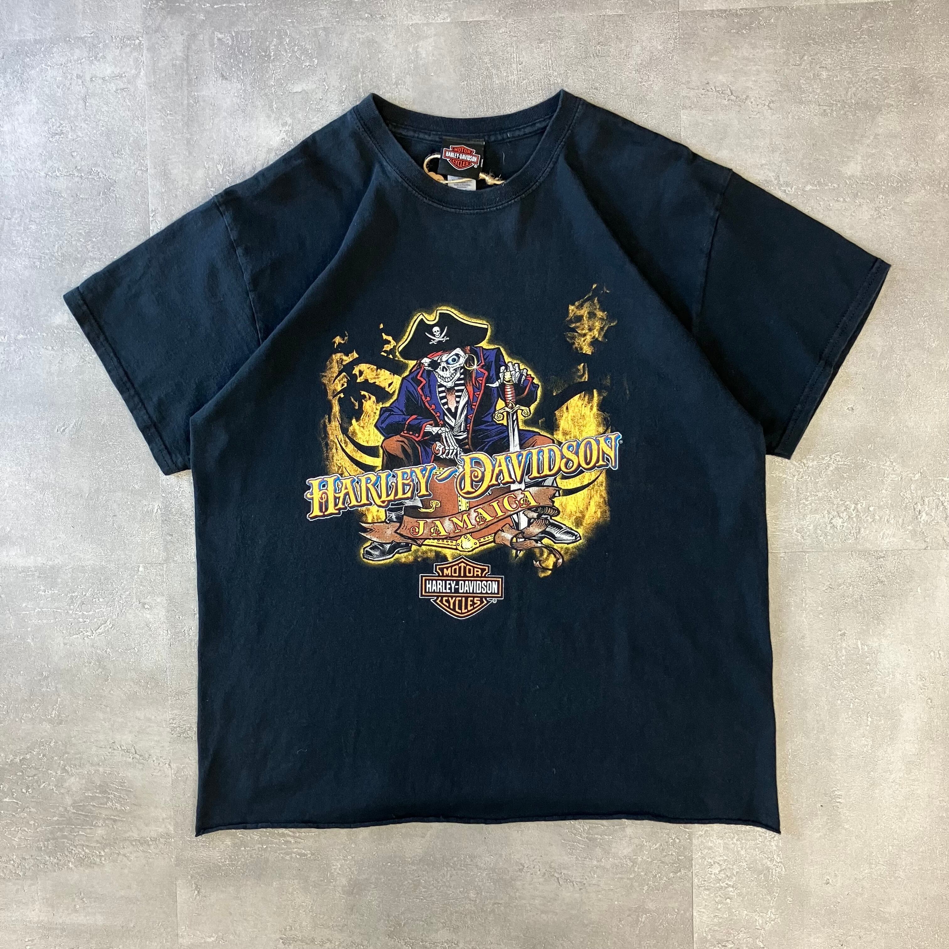 《L size》Harley-Davidson ハーレーダビッドソン プリントTシャツ ブラック No.3078
