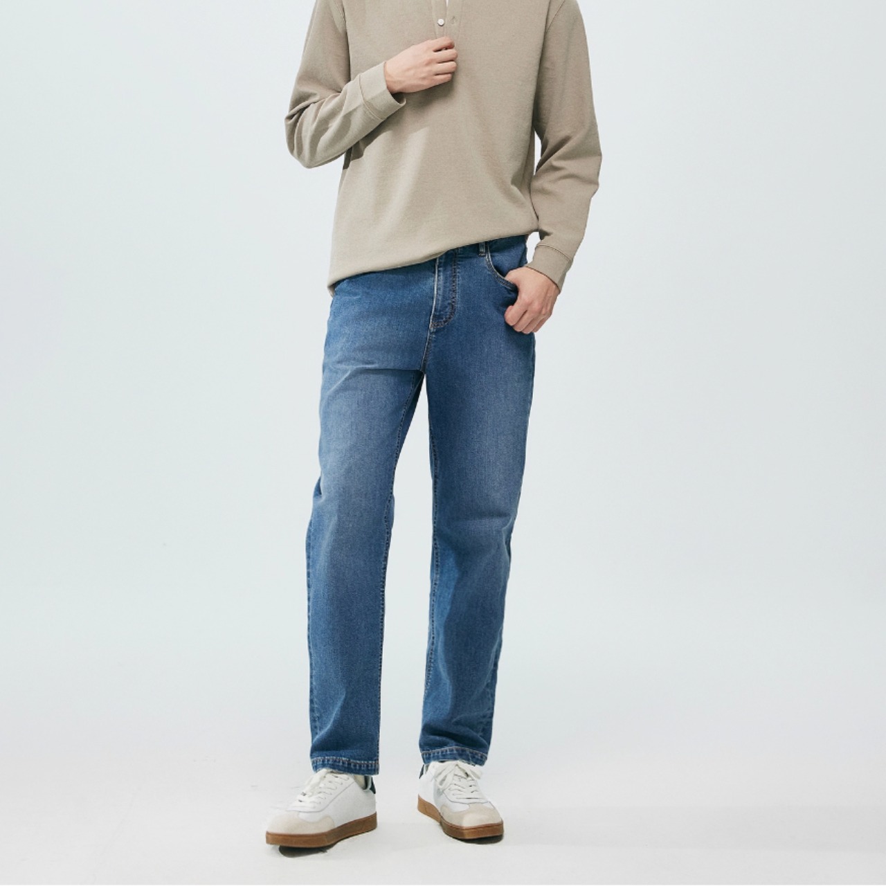 レギュラーフィット ストレッチデニムパンツ af0298