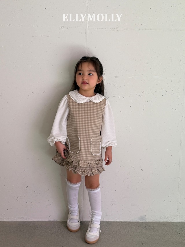 [予約][送料無料]≪ELLY MOLLY≫Little Pocket Frill Dress 565