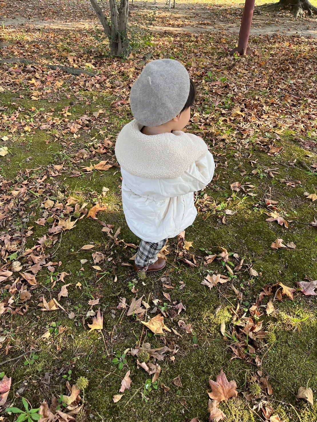 ORIGINAL】 boa collar quilting coat （kids）即納 | calin