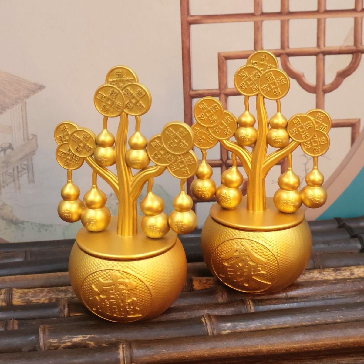 サイ 置物 オブジェ 金 ゴールド 黄金 招財 幸運 長寿 縁起物 魔除け