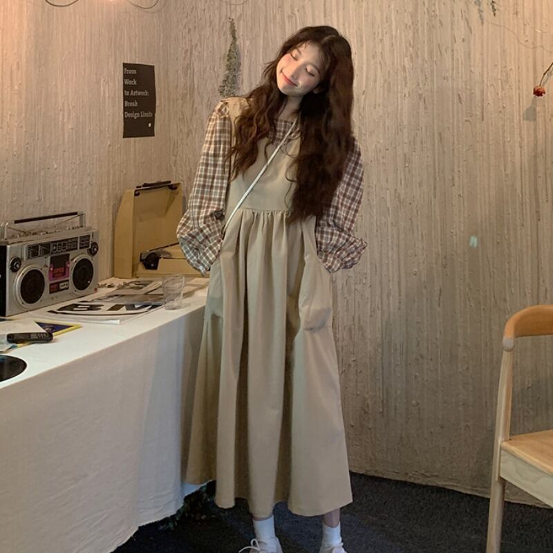 スタイルスプリングウェストスカート シャツ ロング 春物 YY-ファッション51698167839