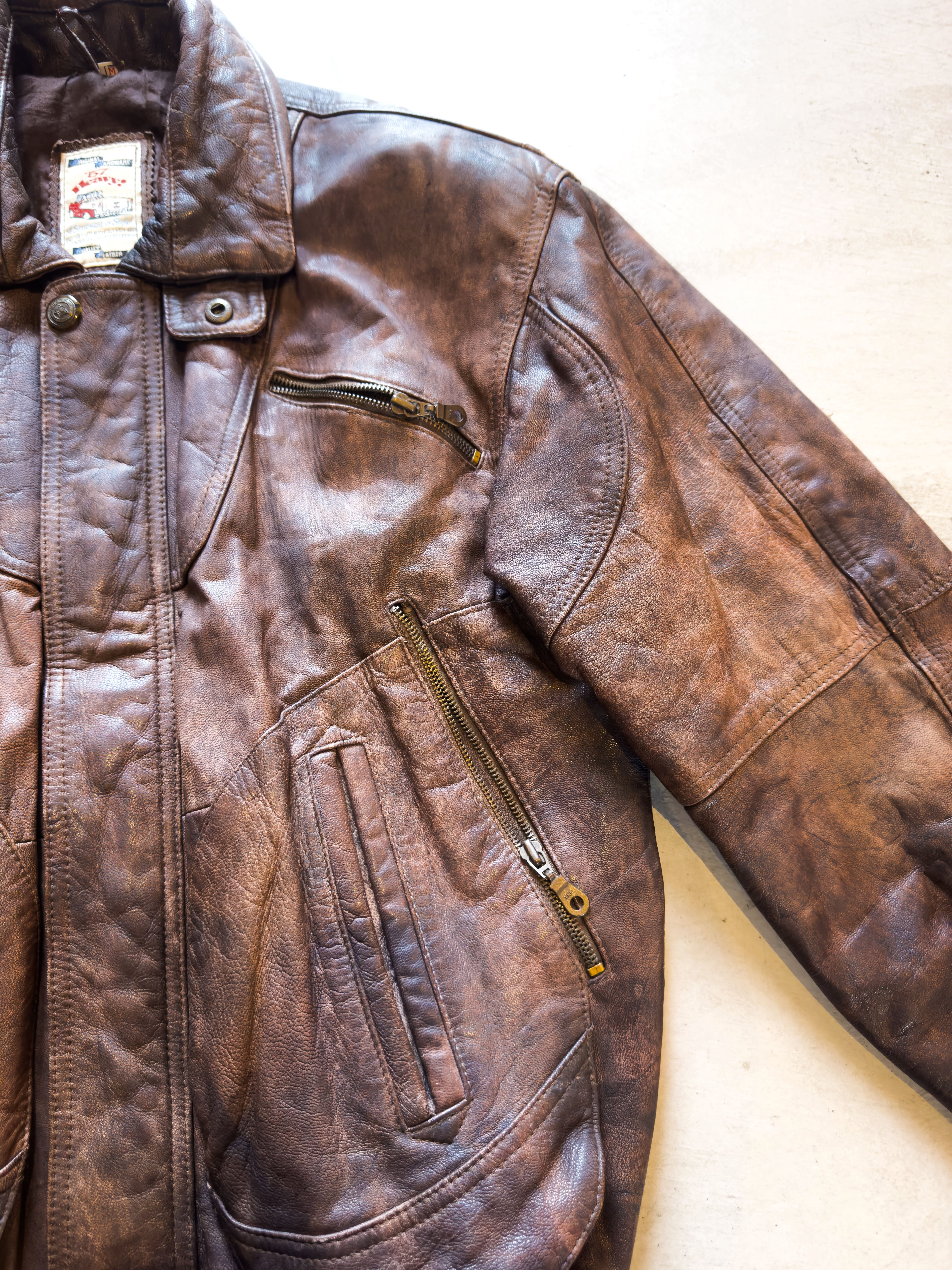 ジャケット・アウター 80s 90s GERMANY leather flight jacket 80s Leather Flight Jacket Made in Germany | Andy clothing supply