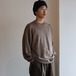 universal products. " YAK CASHIMIER CREW KNIT (WALNUT)"