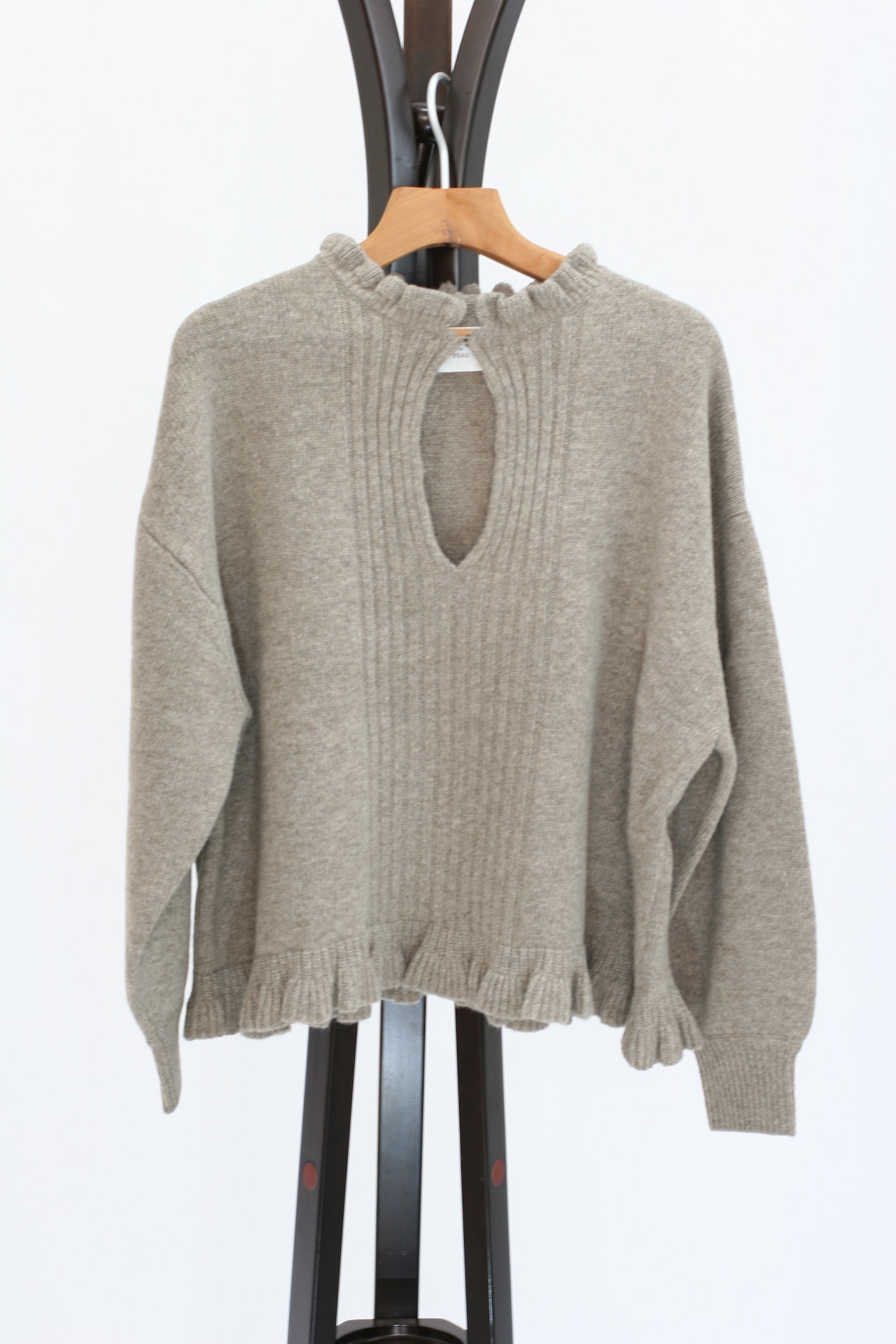 【ROBE de PEAU】Skipper frill knit pullover(RS028)