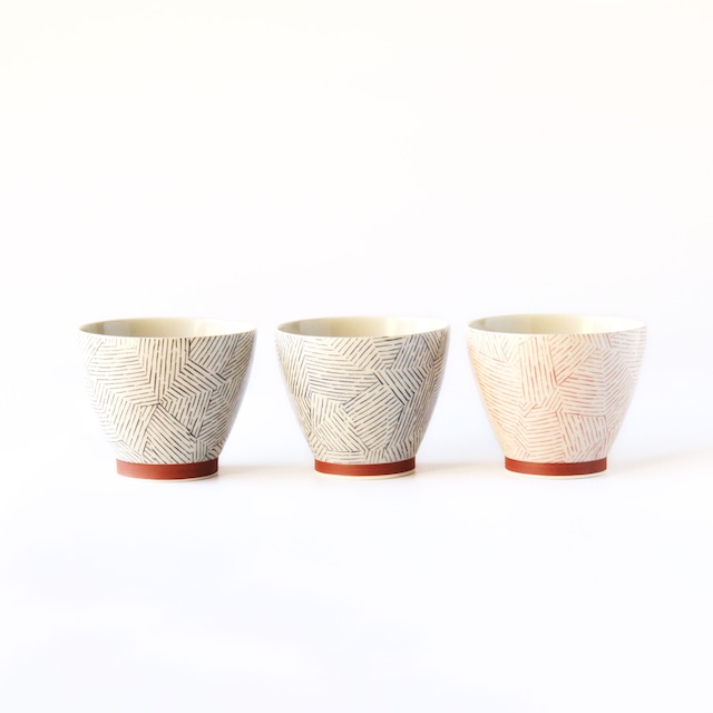 リサイクル陶土  巡  湯のみ  Recycled ceramic Tea cup