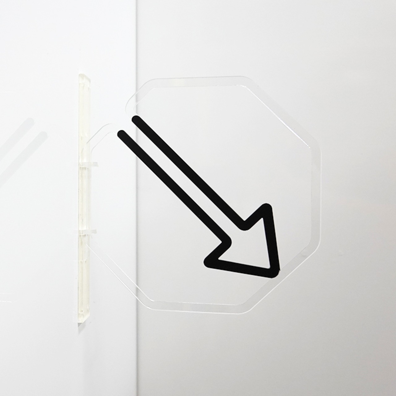 ツケレルン（3Wayピクトサイン） アクリル 突き出し 看板 （矢印01）3way-0075 - 8