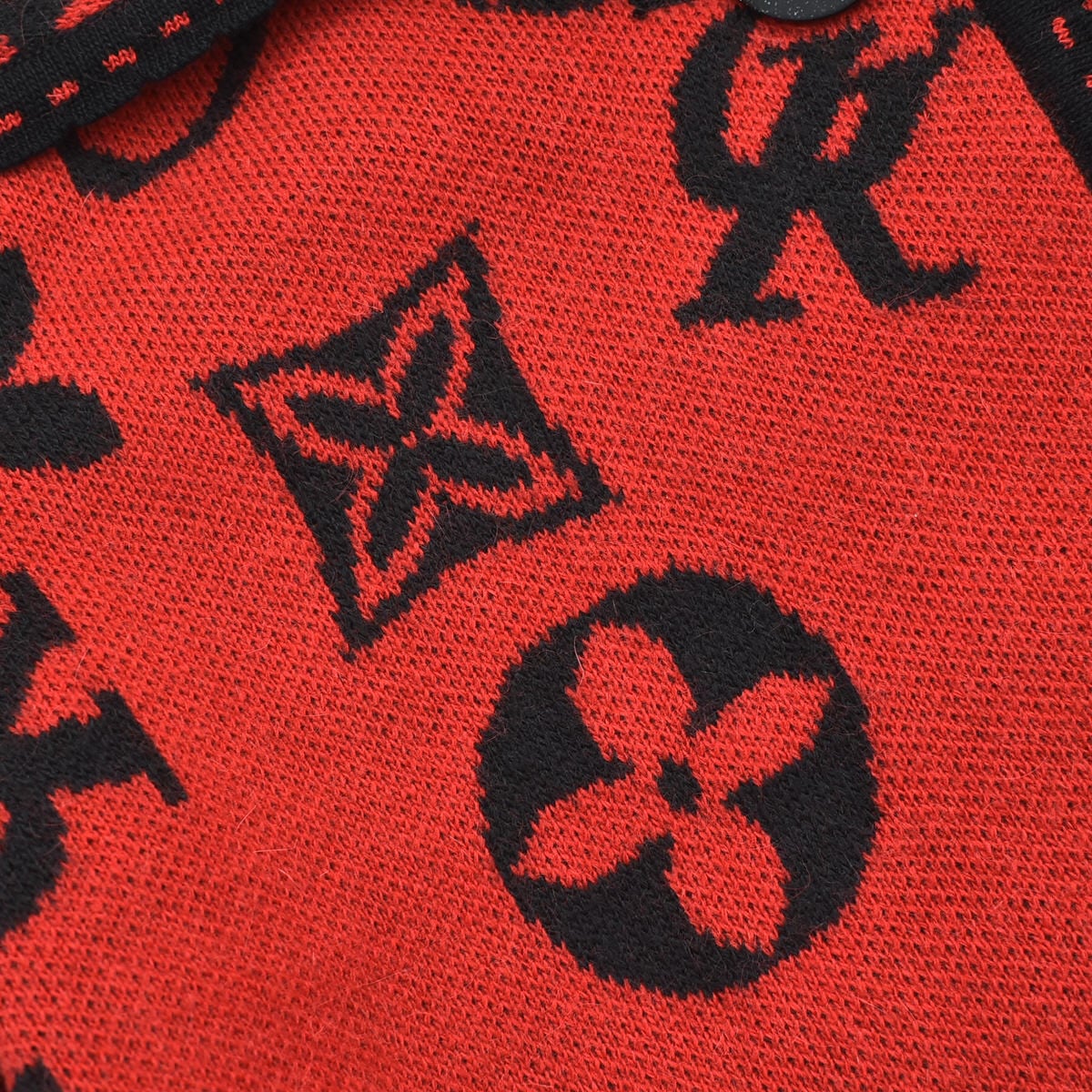 Jp luxury brand 伊太利屋 monogram knit coat | 古着屋 grin days