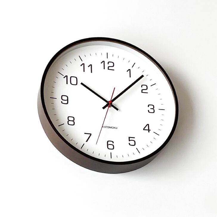 KATOMOKU plywood clock 4 ブラウン km-61BR 掛け時計 | 加藤木工株式