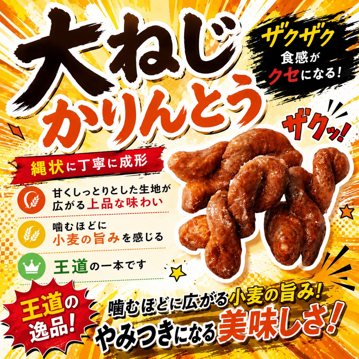 かりんとう 大ねじかりんとう | (有)製菓宮本