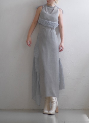 Sheer Layered Puff Top / GRAY