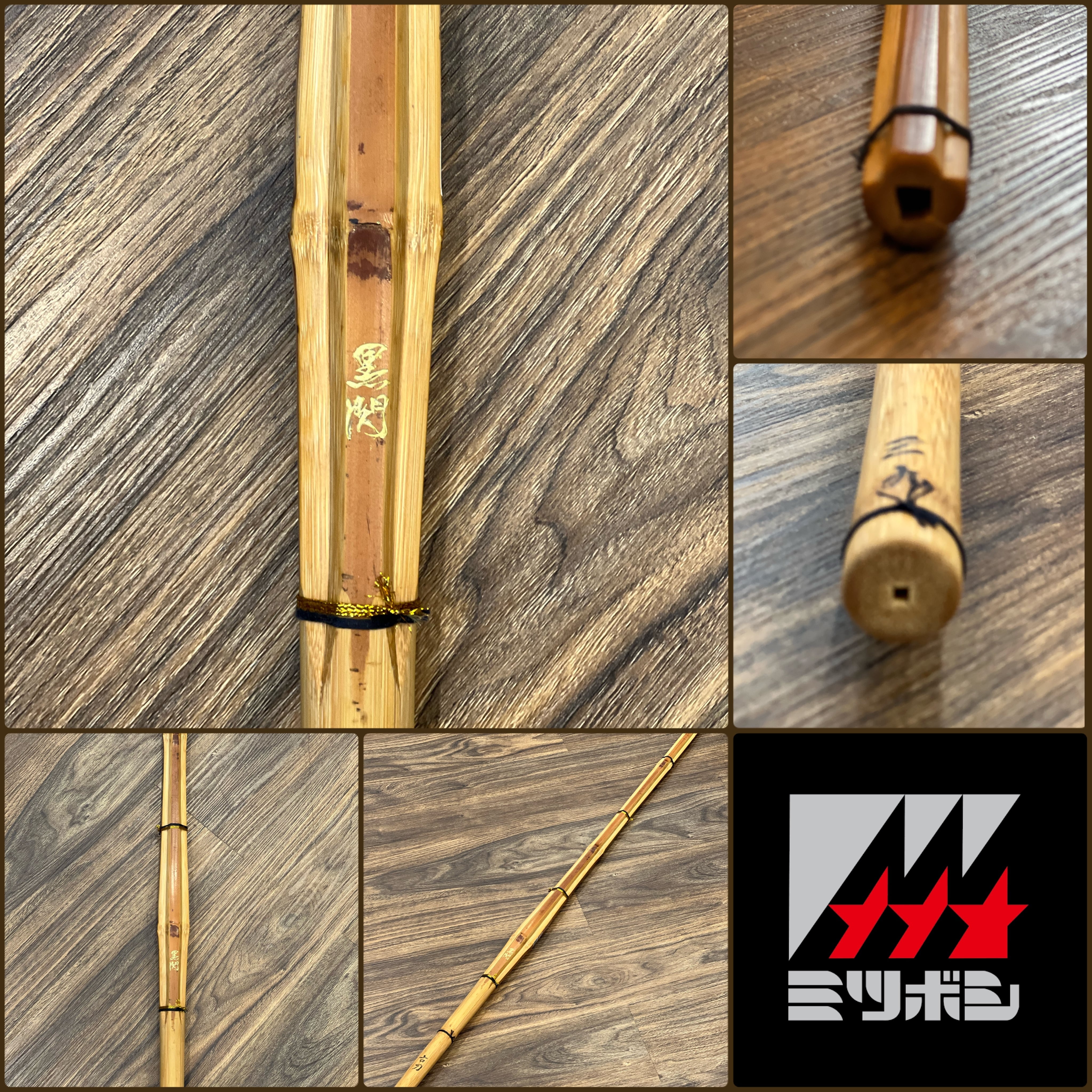 【売れ筋ピックアップ商品‼️】【定番決定‼️】【激軽‼️スーパーバランス✨】【ミツボシ製竹刀✨50本限定】39桂竹 立面削り 男子『黒閃』 柄25㎜