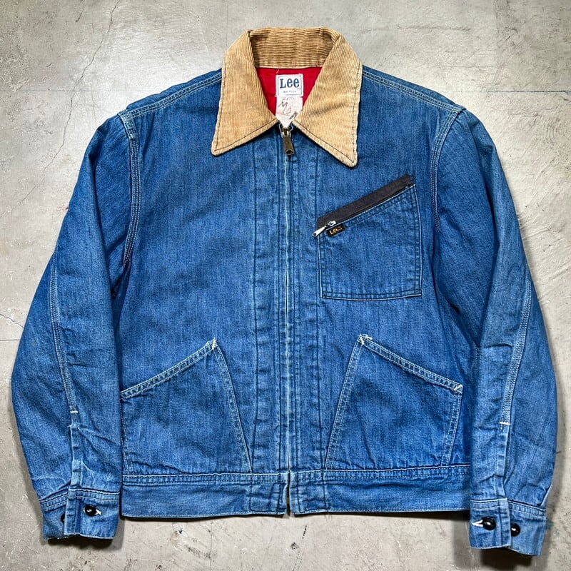 70's 80's Lee リー 070- 5341 デニムワークジャケット 191-LB後継モデル キルティングライナー プリントタグ ® MR有り 涙TALON USA製 S-M 希少 ヴィンテージ BA-1900 RM2319H
