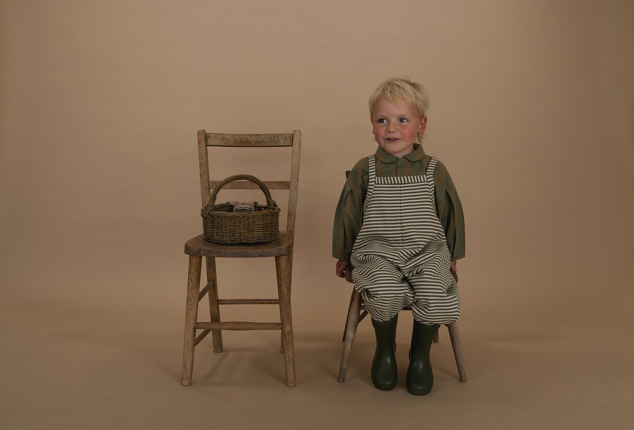 ORGANIC ZOO　Fern Stripes Dungarees