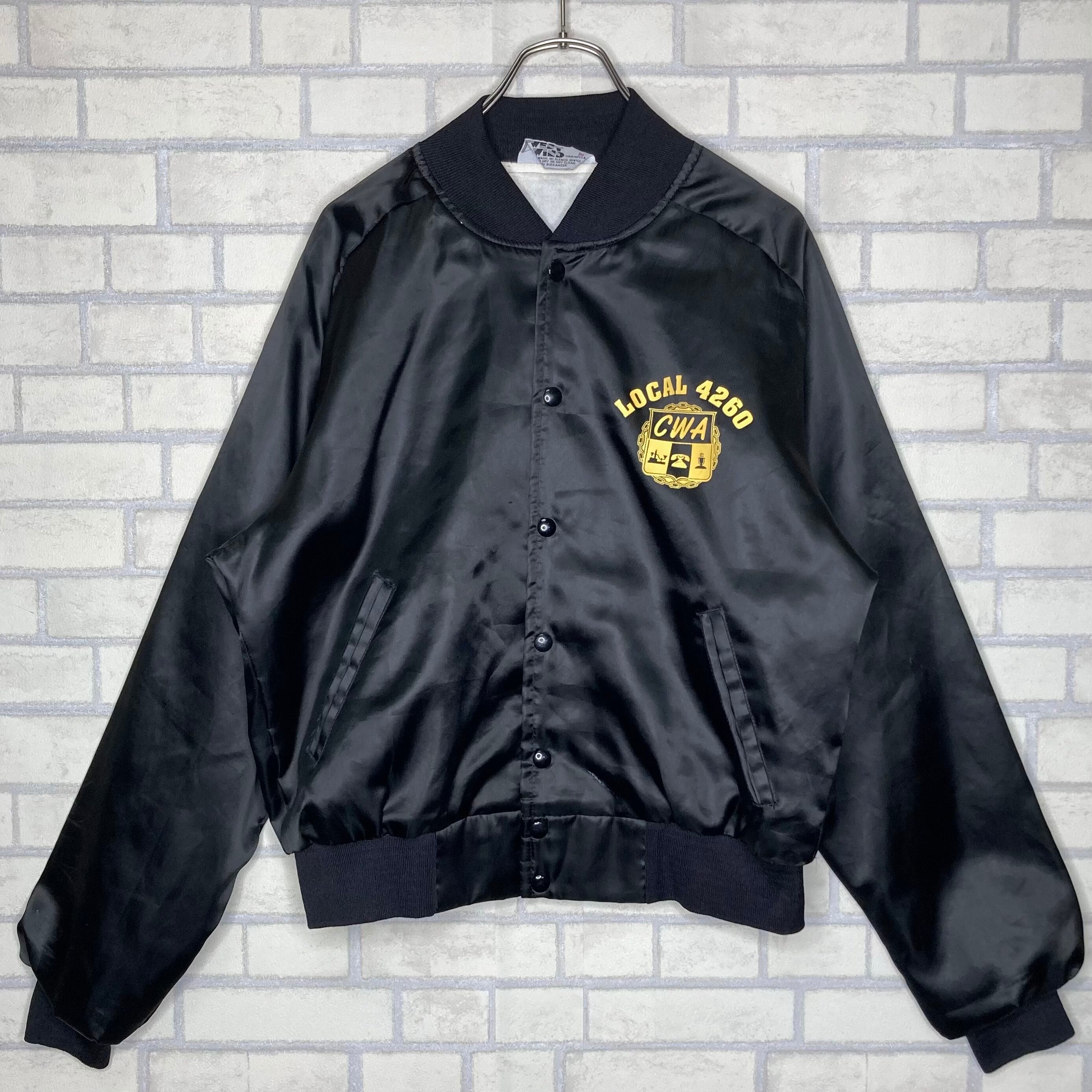 Made in USA 】WEST WIND ナイロンスタジャン L 両面プリント 状態良好 