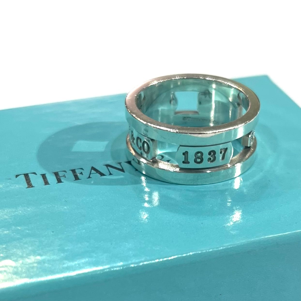 希少 新品ヴィンテージTIFFANY&Co. ティファニー 25＄ 希少【TIFFANY&CO.】【17号 】2584 T&COオープンエレメント ボリューム