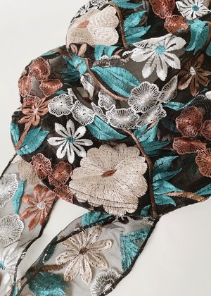 Vintage Garden | Embroidered Lace Veil Hat