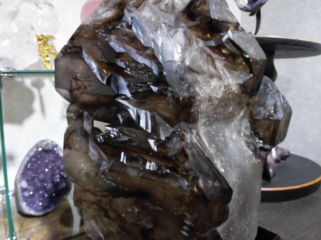 【送料無料】【高品質】14kg 特大ブラジル産ジャカレー水晶（アリゲータークオーツ）　no.6