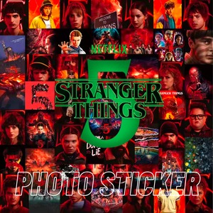 送料無料！【 Stranger Things ( ストレンジャー・シングス ) 】PHOTO STICKER（フォトステッカー）50枚SET / Season5　〚アメリカン雑貨 アメトイ〛
