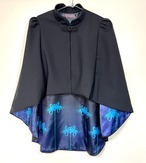 [komagire×Spider Lilyコラボ]フィッシュテールマント青(受注生産品）