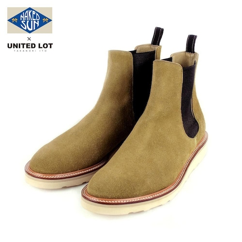 017008001(NAKED SUN × UNITEDLOT SUEDE SIDE GORE BOOT)BEIGE