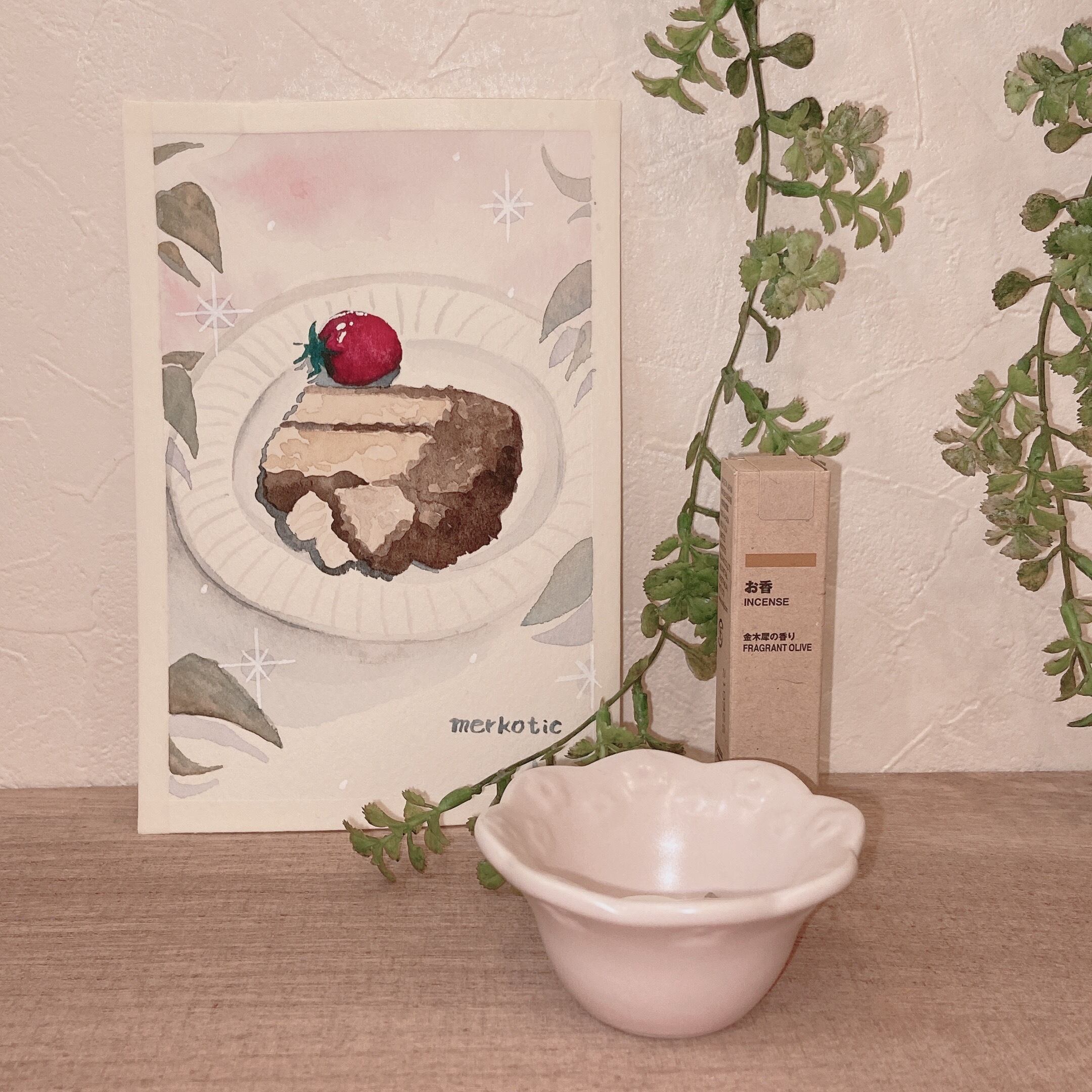 休日のチョコケーキ | 香り付きペーパーアイテム