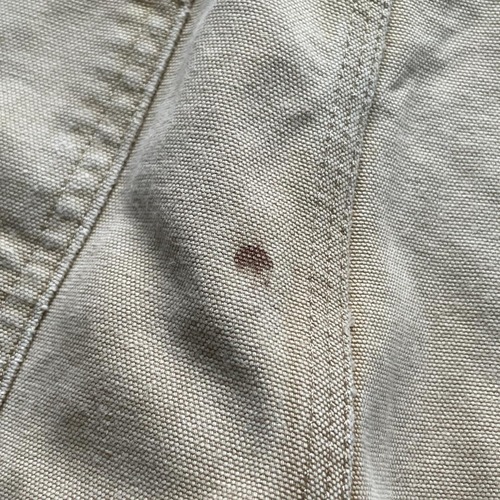 90s USA製 ブラウン ダブルニー Carhartt B01 33×32 詳細写真18