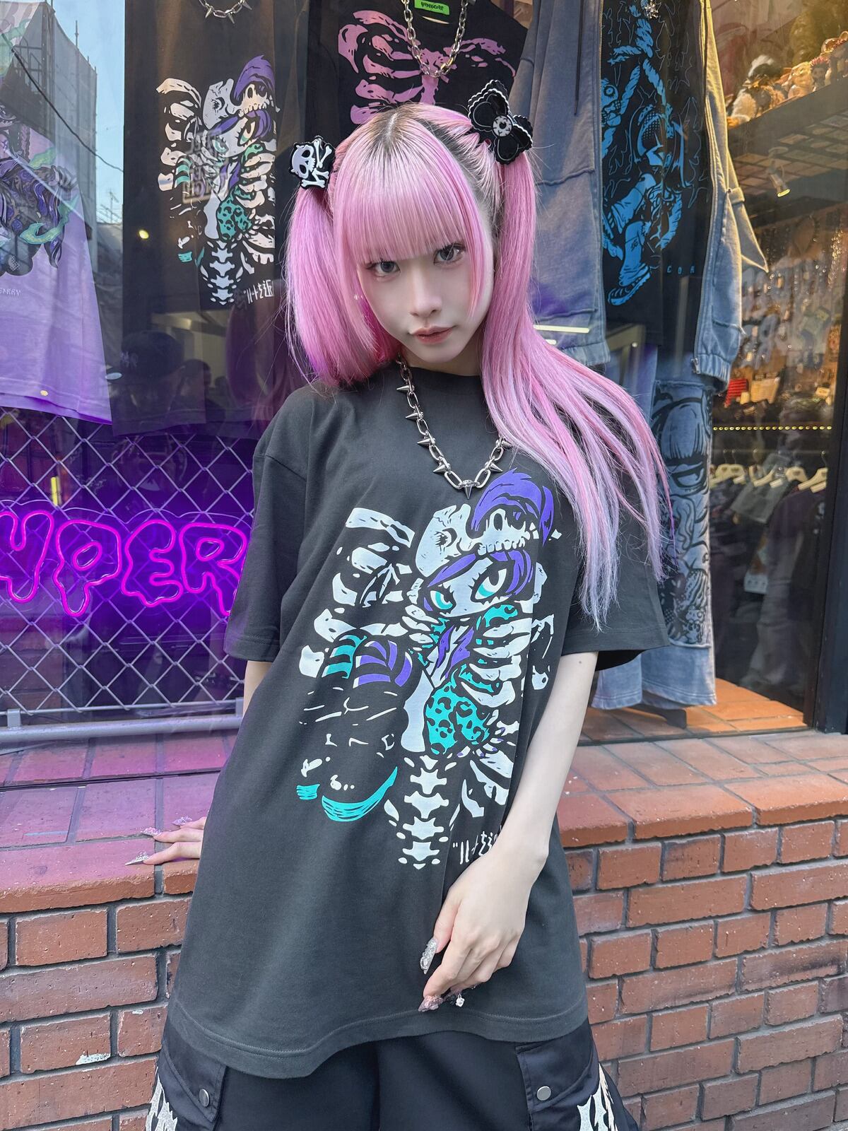 ハートを返してよ-THE GAME- Tシャツ / アッシュブラック（HCT-447ASH