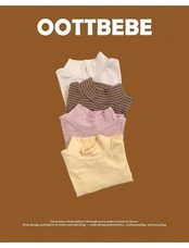 韓国子供服 / 26winter / oottbebe / もちもちタートルネックT / ベビー&キッズ / 冬服 *XS~XL*