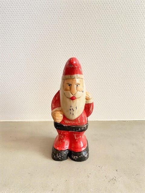 木製 サンタクロース オブジェ