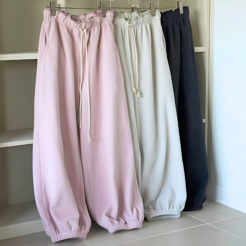 【 anuke 】Fleece Rough Pants