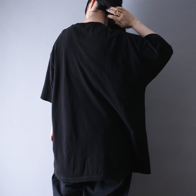 "僕のヒーローアカデミア" A-room member good box printed  XXL over silhouette h/s tee