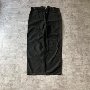 40s ALPRO フレンチワーク ブラックモールスキン 針式シンチバック / W36