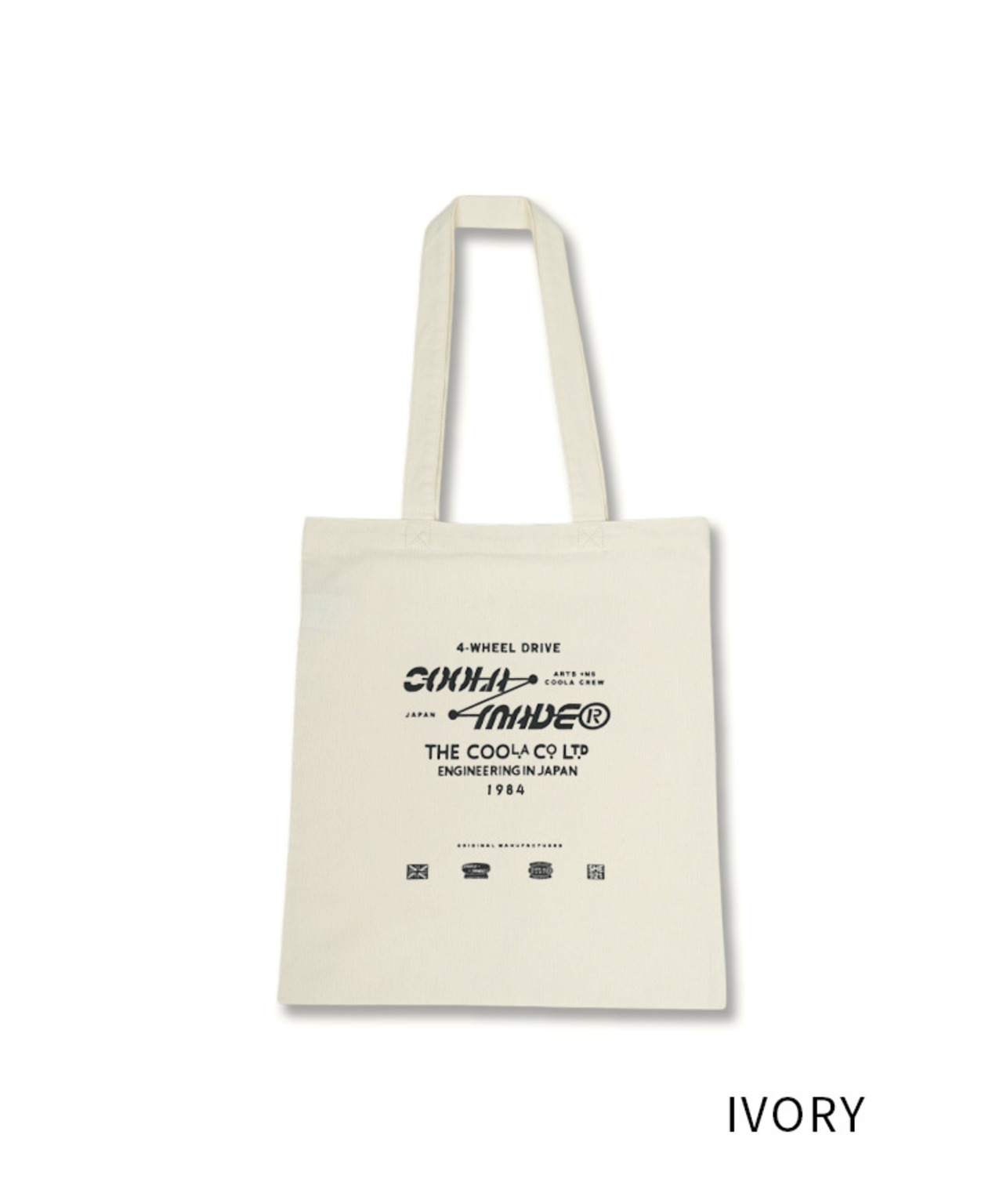 【直営限定ITEM】COOLA MADE プリントトートバッグ (IVORY)　CQ-48523H