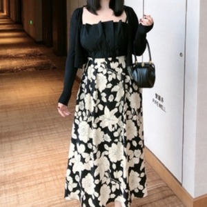 スカート デート フレアスカート 袖あり 長袖 かわいい 大人可愛い きれいめ シンプル カジュアル 大人 上品 おしゃれ お洒落 主役級 存在感 春 夏 秋 冬 オールシーズン シーズンレス 10代 20代 30代 レディース 女性用 OL 学生 デート お出かけ 公園デビュー 女子会 休日 イベント 旅行 着回し 普段使い ファッション コーデ 楽ちん モテ トレンド 流行 インスタ映え XL 2XL 3XL 4XL 大きいサイズ 大きい 大きめ ビッグサイズ ゆったり ゆる 黒 ブラック