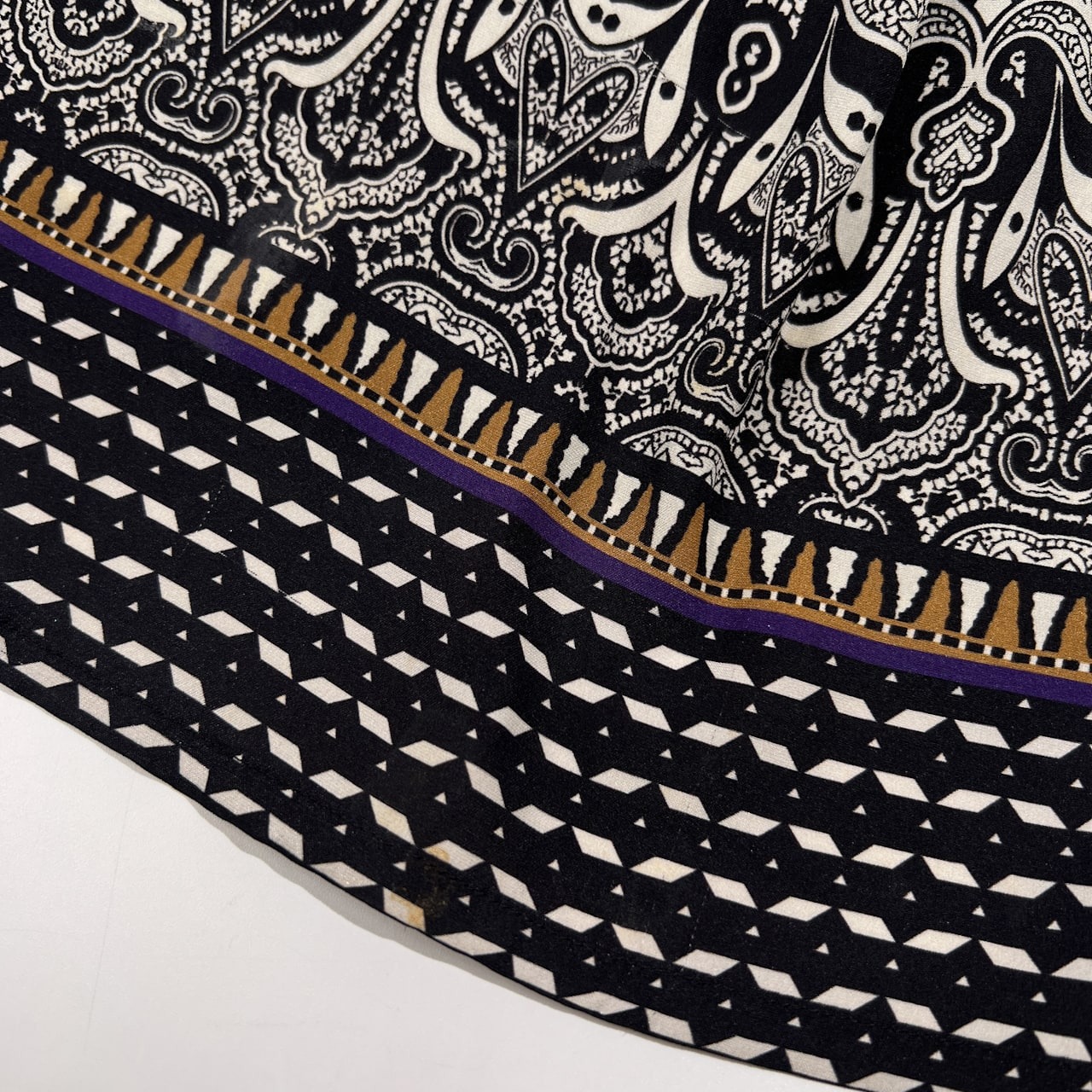 ETRO エトロ 総柄 シルク ストレッチ チュニック カットソー ブラウス サイズ 44 /イタリー製/エトロジャパン