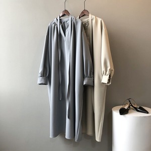 ウエストリボン ロング ワンピース 10285