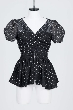 【25SS】FETICO フェティコ / PUFF SLEEVE GATHERED BLOUSE / ブラウス