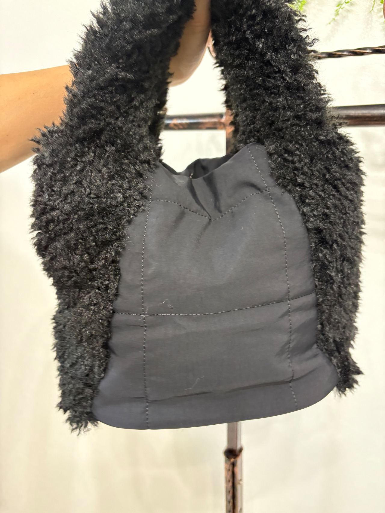 トライシル　キルティングxファーバッグ　3251-