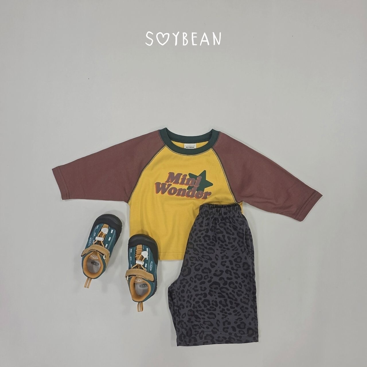 韓国子供服 / 26Autumn / soybean / wonder ラグランTシャツ / キッズ服 / ジュニア服 / 秋服 *XS~JM*