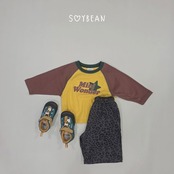 韓国子供服 / 26Autumn / soybean / wonder ラグランTシャツ / キッズ服 / ジュニア服 / 秋服 *XS~JM*