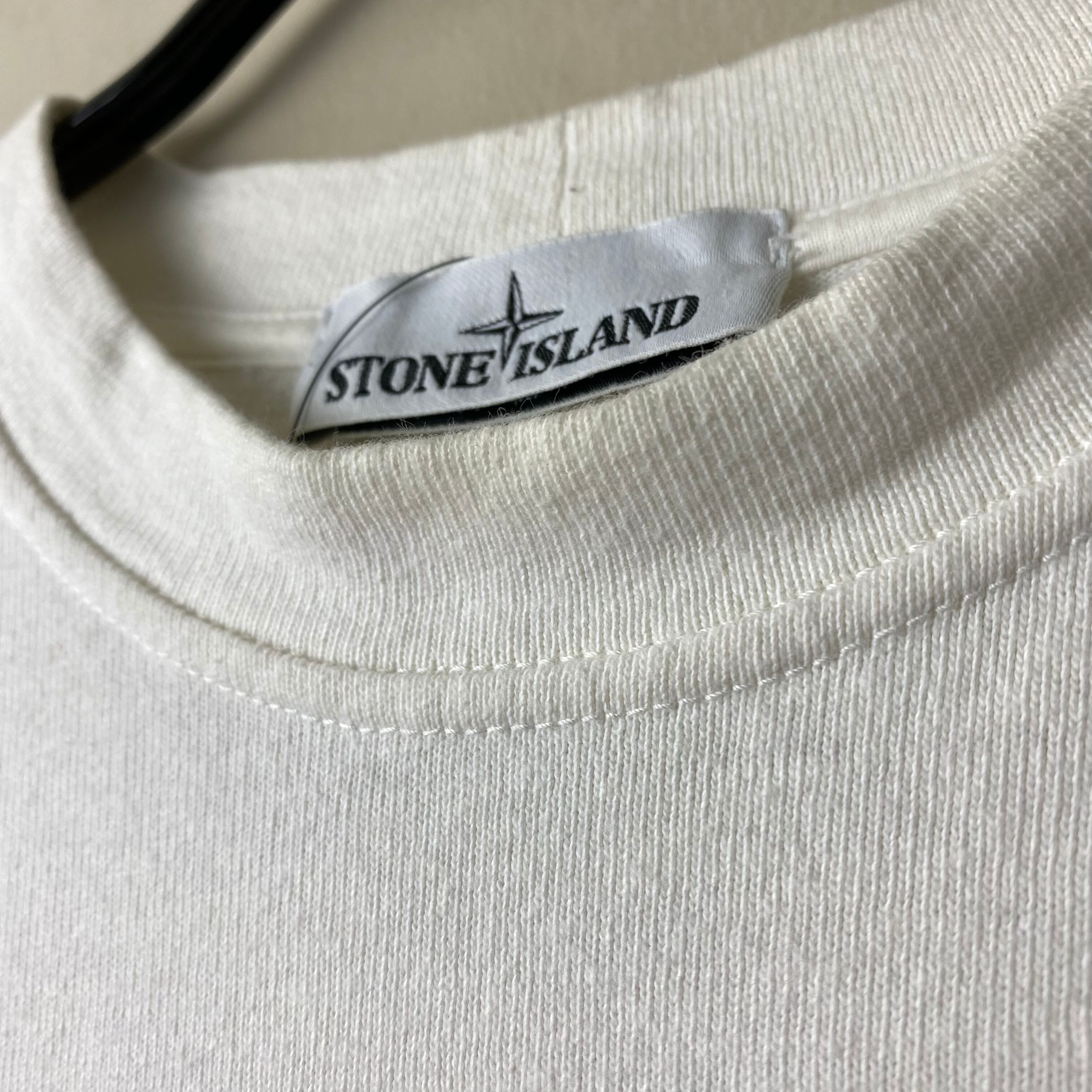 STONE ISLAND white sweat shirt | NOIR ONLINE