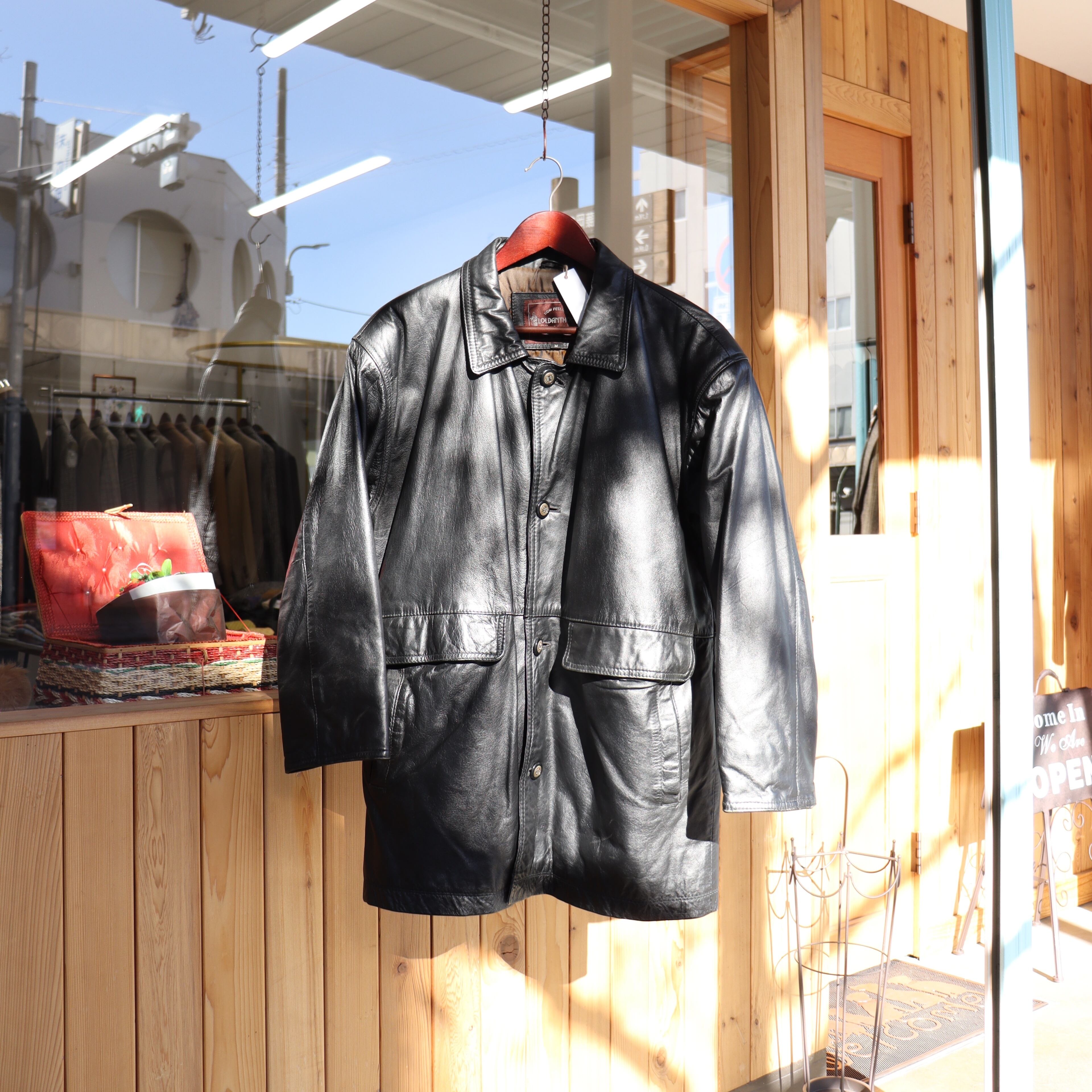 KOREA vintage cowhide leather jacket