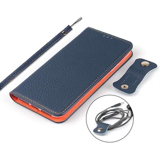 iPhone7 iPhone8 iPhoneSE 20 ン8 ケース 手帳型 iphone8 ケース iphone8 手帳 アイフォン7 ケース iphone7 iPhone SE 第二世代 第三世代 適用 case iphone7 カバー iCoverCase 内蔵マグネット 磁気閉鎖 ベルトなし スマホケース カード入れ付き スタンド機能 本革 柔らかい 本皮 ライチ模様 高質 スプラットホール付き スプラット同梱 ネイビー 499