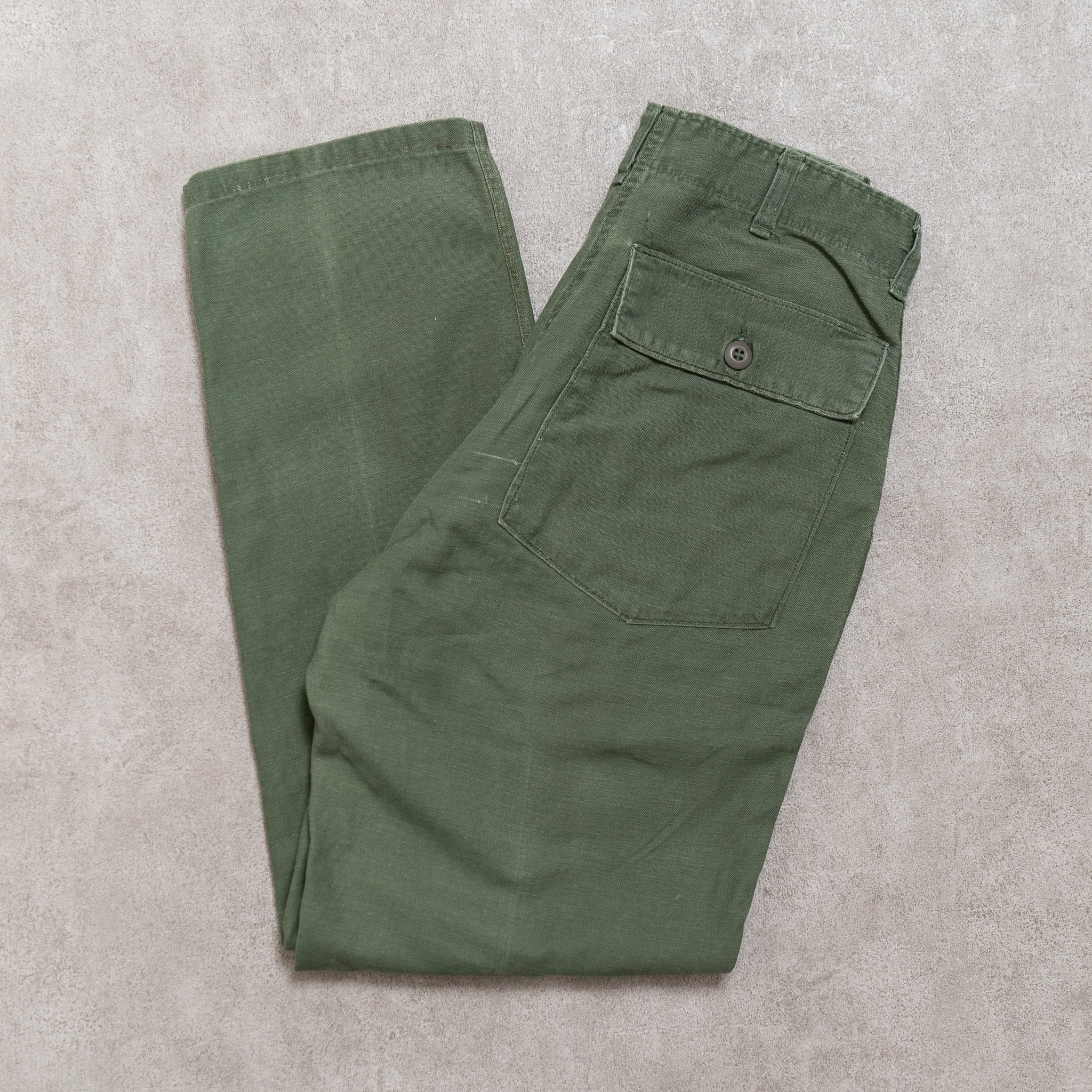 70s アメリカ軍 実物 OG107 ベイカーパンツ 32×31 32×31】U.S.Army Utility Trousers OG-107 実物 米軍 ベイカーパンツ