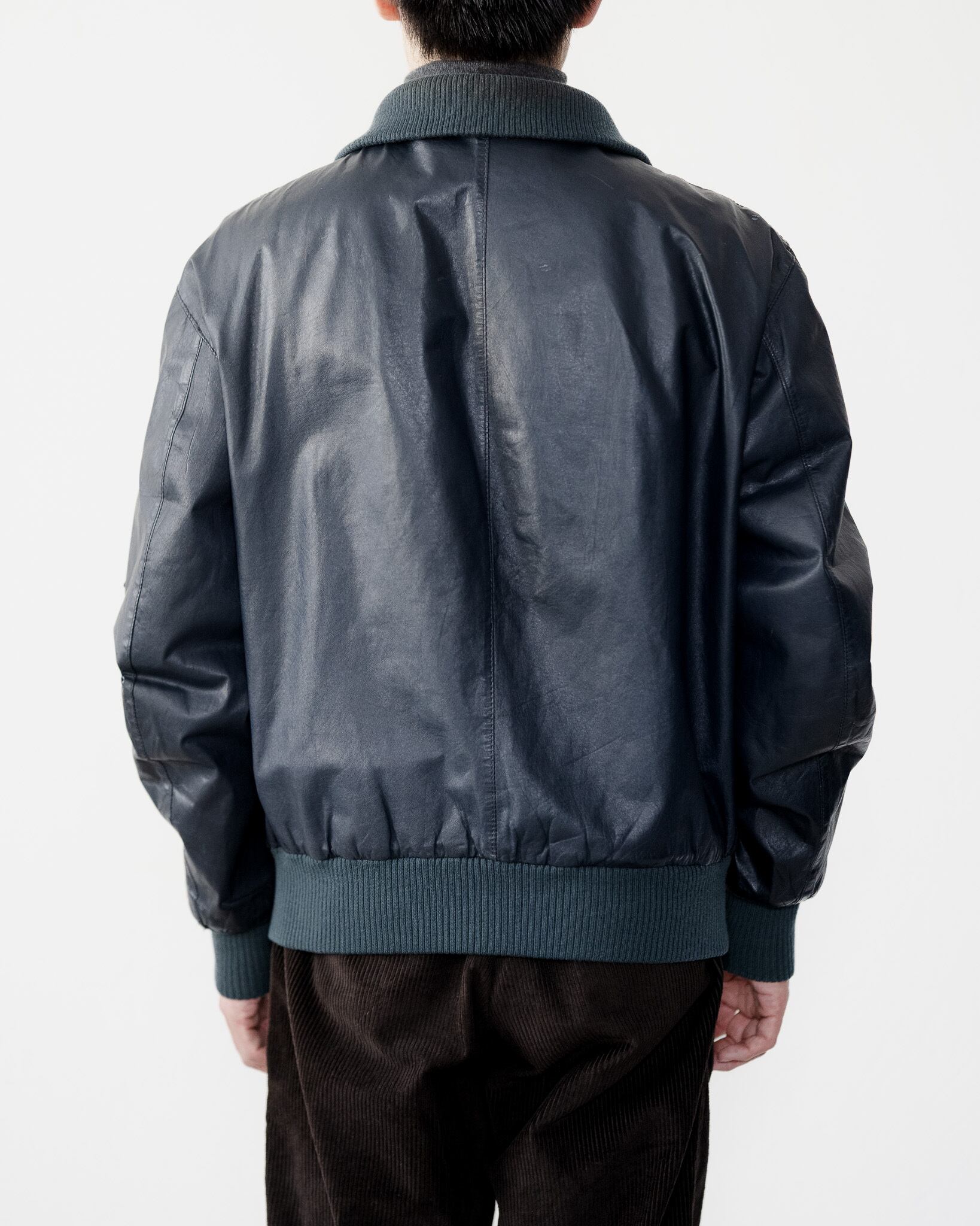 ジャケット・アウター German Vintage Pilot Leather Flight JKT 80's～] 