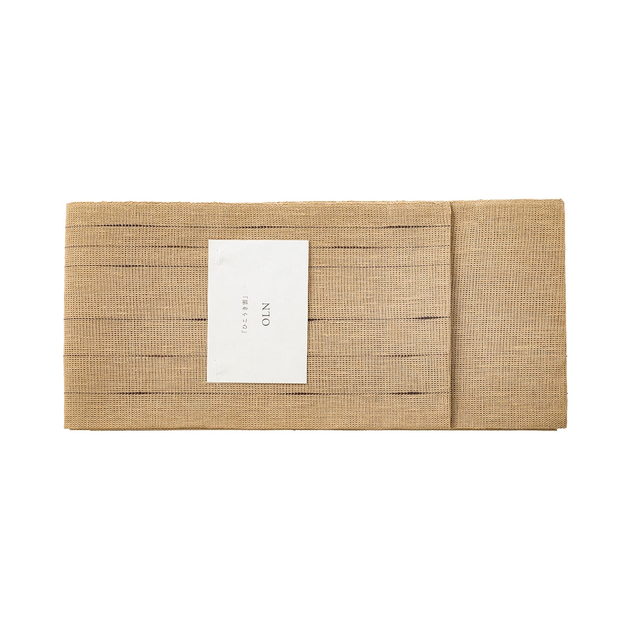 半巾帯「ひこうき雲」亜麻色 | OLN web shop