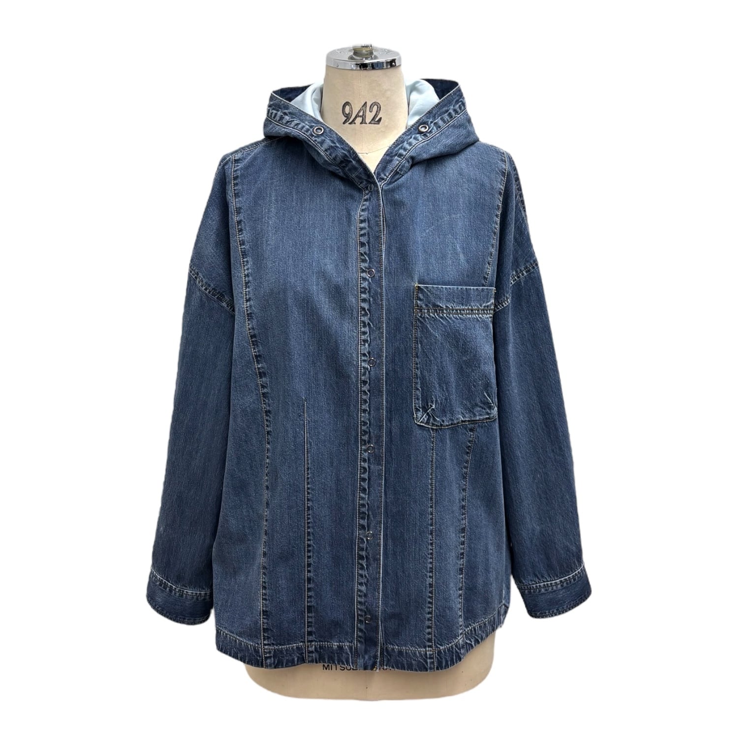 新品◇ayane アヤン◇ダンガリー　フーディシャツ　アウター　人気色インディゴ ayane】ダンガリーフーディシャツ（855708） | FORME Base STORE