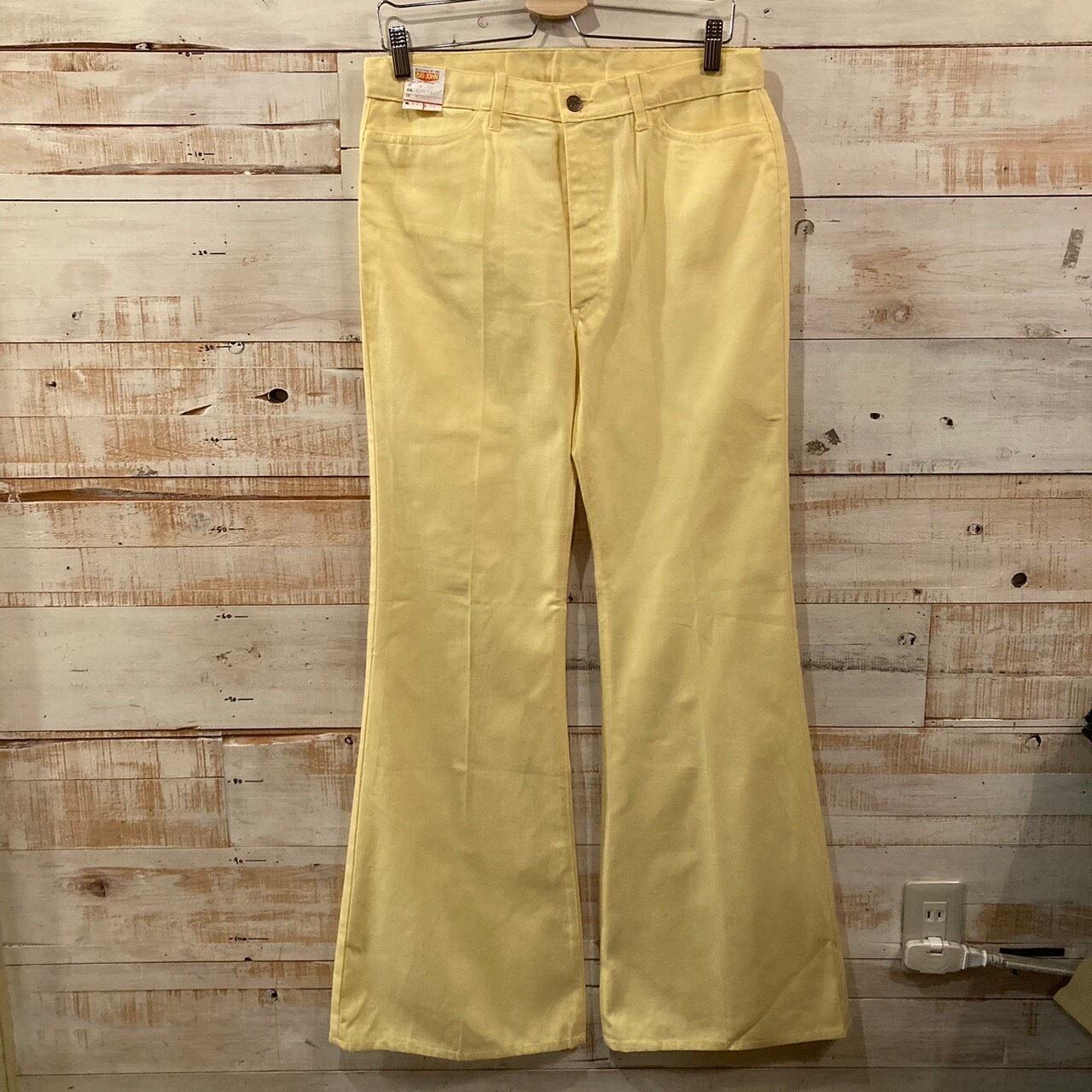 70s BIG JOHN ビッグジョン ベルボトム Pants デッドストック W33