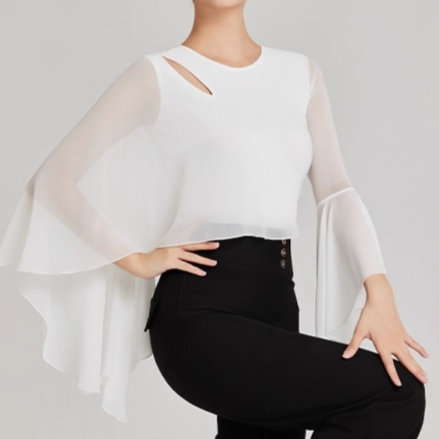 アシンメトリー デザイン ロングスリーブ トップス ds1007
